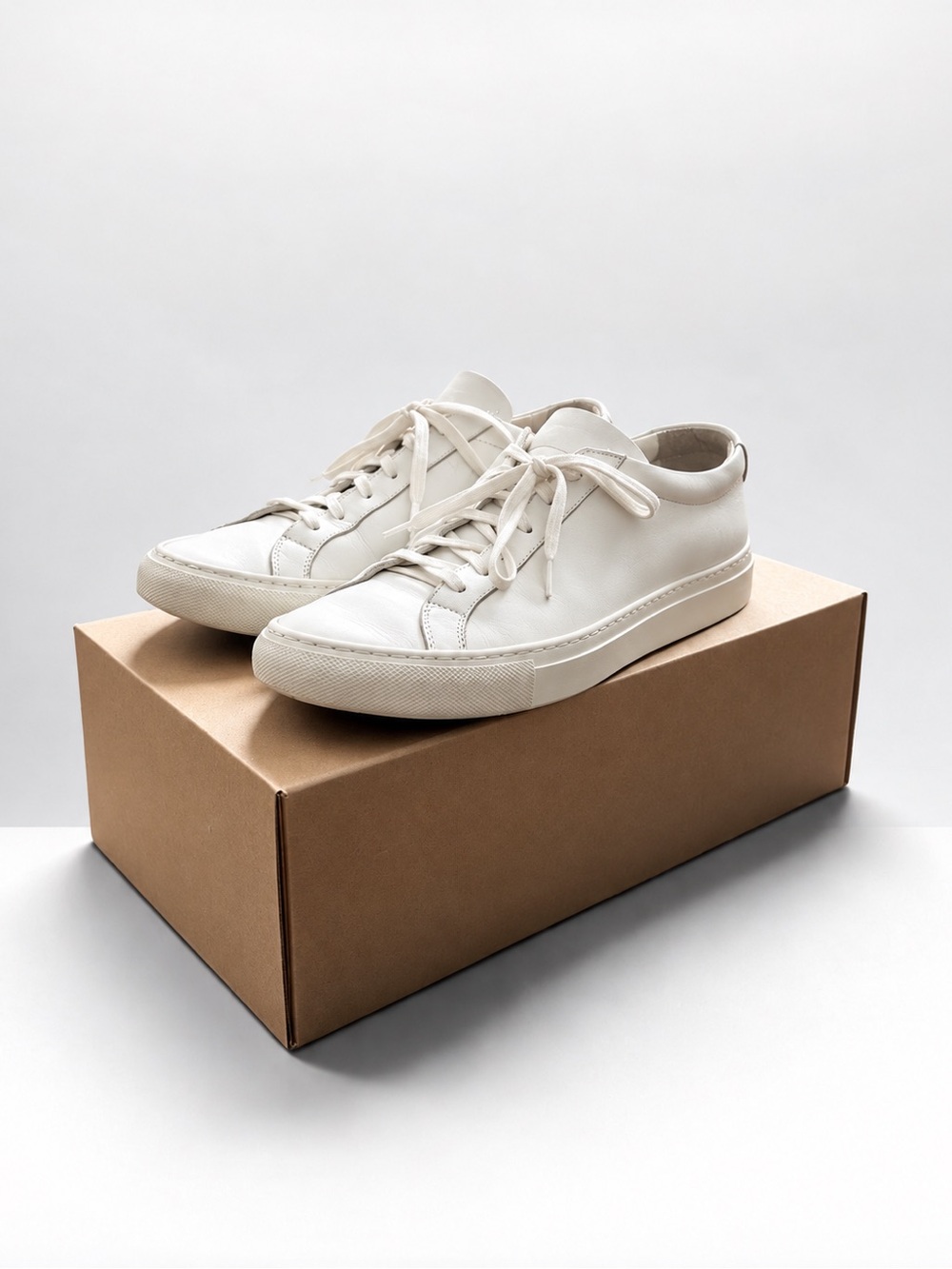 Common Projects Original Achilles Low White Leather Sneakers EU 38